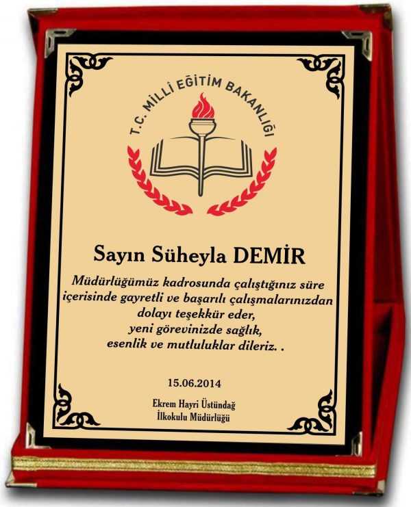 Toptan Kadife Plaket Baskı